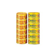 라이트스탠다드 참치 85g x 12캔, 고추참치 85g x 6캔 + 콘참치 85g x 6캔, 1
