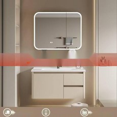 화장실수납장 욕실 슬라이드장 겸용 거울 수건 보관, 1. 60cm 양문형