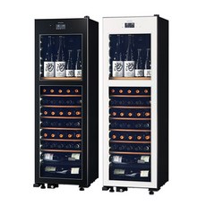 Sakura Works -2 雙溫酒櫃 黑色/白色 /台 LX63 贈 琺瑯鑄鐵鍋, 白色, 1個