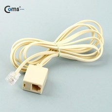 컴스 C3951 전화기 연장 케이블 RJ11 1.5m