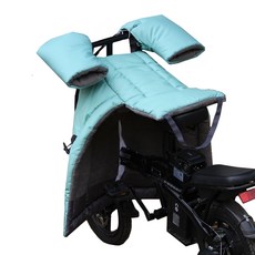 전기 스쿠터 자전거 방한 담요 무릎 패딩 바람막이 덮개 검정 클래식, 나뉘다  클래식 그린 + 그립