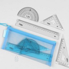 디어 삼각자 각도기 휴대용자