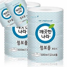 십땨 깨끗한나라 점보롤 화장지 1겹 500Mx4롤 업소용화장지 점보롤휴지 화장실휴지