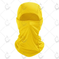 騎行面罩 頭套 防風防晒 透氣戶外運動機車頭套, 黃色,均碼, 1個