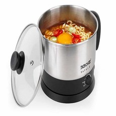 스텐 라면포트 1.2L 휴대용라면포트 전기냄비 미니전기포트 라면기계 라면쿠커