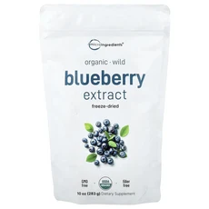 몸관리하세요 겨울입니다 Micro Ingredients 유기농 동결 건조 블루베리 추출물 283g(10oz) 특별관리진행, MicroIngredients유기농동결건조블루베리추출물, 283g, 1개
