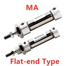 MA 16 20 플랫 엔드 AirTAC 유형 공압 실린더 스트로크 100 mm 스테인레스 스틸 더블 액션 미니 에어, 01 Stroke 300mm, 04 Bore 25mm