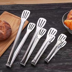 스텐 고기집게 집게 요리 바베큐 젓가락 캠핑, 중, 중, 1개