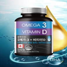 힐링팩토리 블루마린 오메가3 비타민D 선물, 180정, 1개