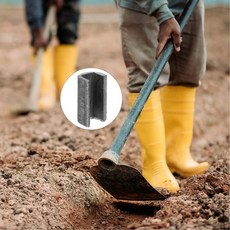 철제 괭이 교체 클립 고강도 정원 도구 부품 손잡이 보강용 뒷마당 가꾸기 파기, 기본