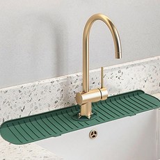 스플래쉬쉴드 싱크대 물튀김 물때 곰팡이 방지 실리콘 패드 물받이 배수, 1개, 아이보리_M