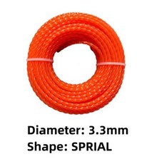 잔디 잡초 나일론줄 예초기 와이어, 13) 15m - spiral 3.3mm, 1개