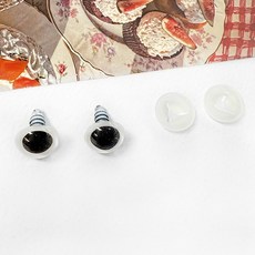 헤세드 뉴 크리스탈 인형눈 부엉이눈 고양이눈, 화이트 12mm, 10개