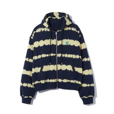 [더 아이덴티티] 프로젝트 SMILE cotton hoodie Zip-Up [tie-dye blue]