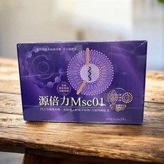 源倍力 Msc01 PLUS 褐藻多醣 束絲藻 紅藻萃取物 (含植物蝦紅素) 28包, 20公克/包, 1箱