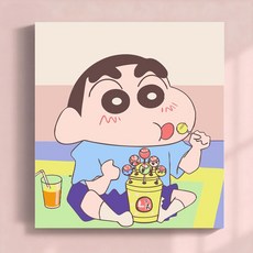 톰앤토미e 입문용 미니 DIY 아크릴 페인팅 그림 모음 20*20, 1개, 달콤한 캔디