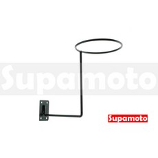 Supamoto 壁掛式 安全帽架 雙用掛勾, 一套, 黑色