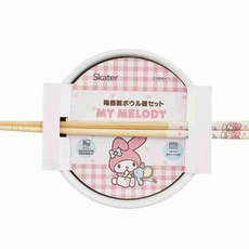 캐릭터 면기 세트 세라믹 600ml 젓가락 포함 유아면기