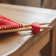 민또 뜨개바늘 스토퍼 5개입 바늘고정캡, 레드