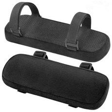 [VITALO] 의자 팔걸이 팔꿈치 팔받침 쿠션 2개입 PGC1015, 01.블랙(2개입)