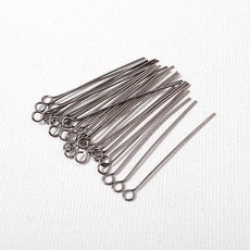 비즈아이 [9-263-H]9핀 강선 0.6x30mm 흑니켈 10g