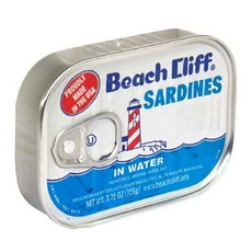 Beach Cliff 사르딘 인 워터, 1개, 106g