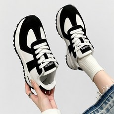 Modern Fashion 여성 발편한 통굽 스니커즈 심플 운동화