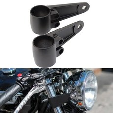 오토바이 헤드라이트 장착 브래킷 포크 이어 조절기 마운트 클램프 거치대 할리 다지기 바버 카페 레이서용 35mm 39mm 41mm, 1개