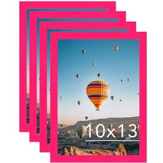 JCJMY 22.9x68.9cm(9x27인치) 사진 액자 4개 세트 20.3x60.9cm(8x24인치) 매트 디스플레이 사진 20.3x60.9cm(8x24인치) 매트 포함, Z 핑크
