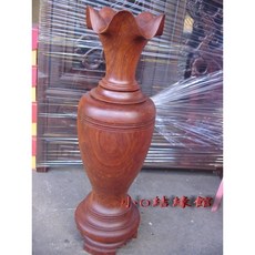 小o結緣館 素面大花瓶 (紅花梨) 18x18x60公分