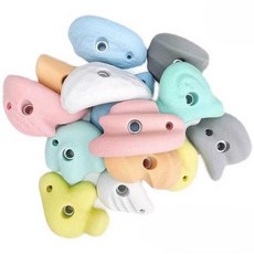 클라이밍홀드 실내 암벽등반 클라이밍 볼더링 연습 홀더 핑거 손잡이 그립, 3. 마카롱색 암점 1개 (벽용), 3. 마카롱색 암점 1개 (벽용), 1개