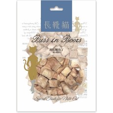 長靴貓 純肉貓凍乾丁 鬼頭刀丁, 1個, 鯛魚丁