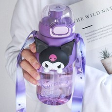 산리오 쿠로미 빅페이스 트라이탄 물병 600ml, 본상품선택, 1개