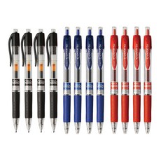 동아 유노크펜 0.5mm, 혼합(흑4+청4+적4), 1개