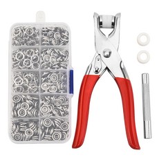 22GTP 똑딱이 단추 펀칭기SET ( 펀치 + 단추150개 + 케이스 ) 실버단추+펀칭기+케이스 도구세트, 1개