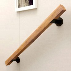 어르신 안전 손잡이 벽부형 원목 난간 핸드레일 복도 계단 보행 보조 지지대 주택 실내용, 200CM, 1개