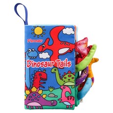 尾巴書嬰幼兒布書 五感觸覺啟蒙動物認知玩具, 不適用, I現貨I 恐龍