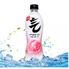 元氣森林 外星人電解質水 白桃味 500ml 零糖零卡 維他命補充 補水飲品, 1個, 白桃味氣泡水480m