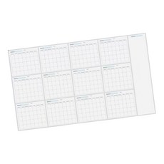재사용 가능하고 지울 수 있는 벽걸이 달력 플래너 날짜 미표기 Planning 58.27x34.25인치와 호환됨, 1개, 그림과 같이