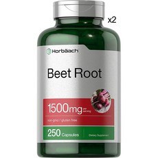 호바크 비트 루트 Beet Root Powder 500mg 250캡슐 x 2통, 1개, 250정