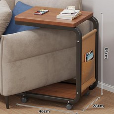 컴퓨터 본체 거치대 데스크탑 홀더 정리 pc받침대, 블랙 프레임 + 월넛