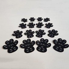 강아지 미끄럼 방지 발바닥 패치 패드 반려 동물 애견 용품 신발 양말 발패치 산책, M/블랙, 1개