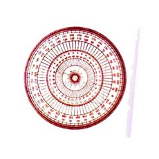 엠비아6 템플렛 정원분도기 18CM 도형자