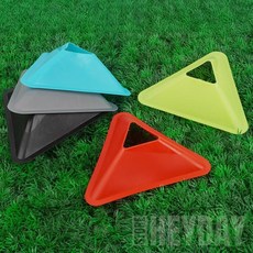 뜬구름디자인 스포츠 삼각 접시콘 미니꼬깔콘, 빨강