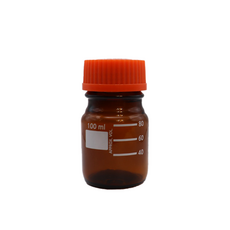 메디아병 눈금 유리병 국산 시약병 샘플병, 갈색, 10개, 100ml
