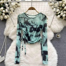 여성 상의 무대 공연복 살사 연습