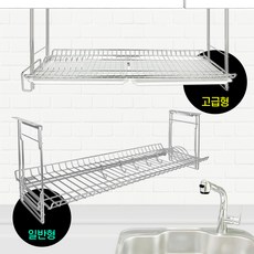 부착형 싱크선반800 / 싱크대 주방 정리 수납 선반 스텐 설거지 식기 건조대, 부착형싱크선반800, 일반형, 1단