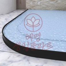 유연한 T자형 실리콘 물막이 높이 10cm 블랙 혜명생필품마트