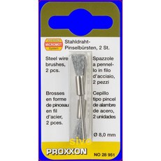 德國迷你魔PROXXON NO.28951 鋼絲筆刷組（2支裝）, 1個