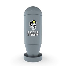 Battle Shakers Torpedo 쉐이커 컵 | 밀리터리 테마 병 보관 칸이 있는 누출 방지 단백질 파우더 등 혼합 내구성 및 식기세척기 사용 가능 591.5ml(20온